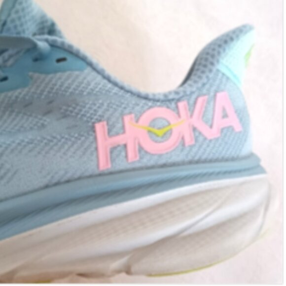 Hoka One One Clifton 9 Athletic Shoes Size 7.5B Sky Blue - Picture 10 of 17